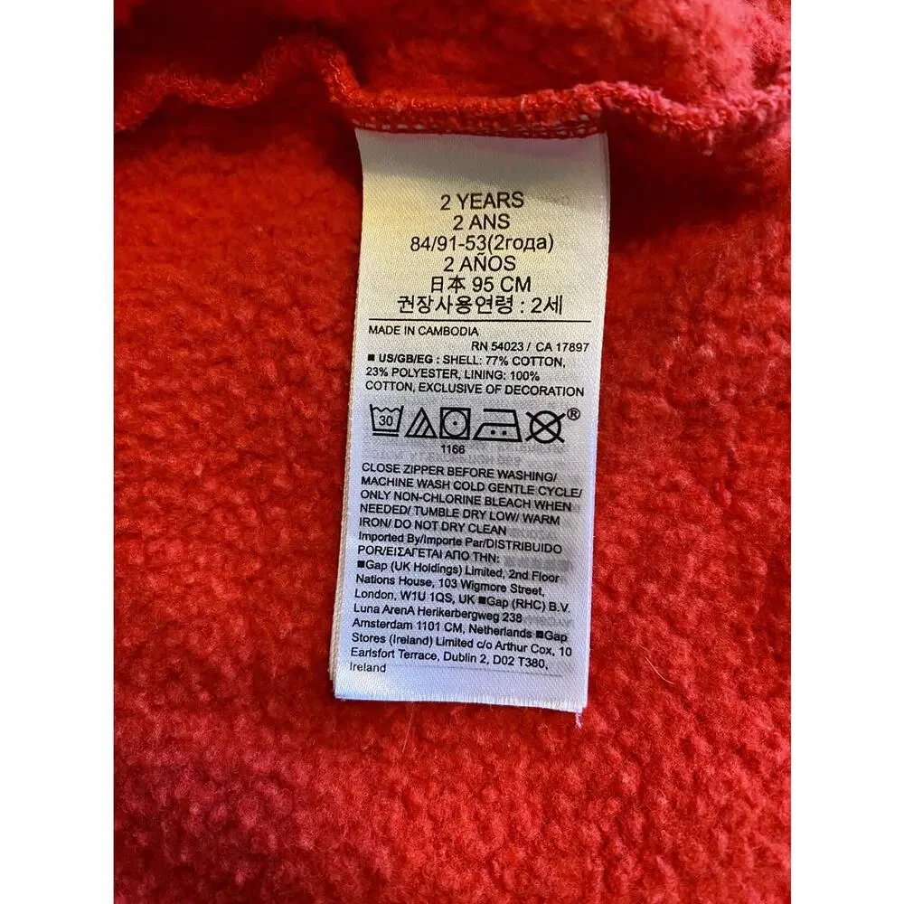 GAP red hoodie